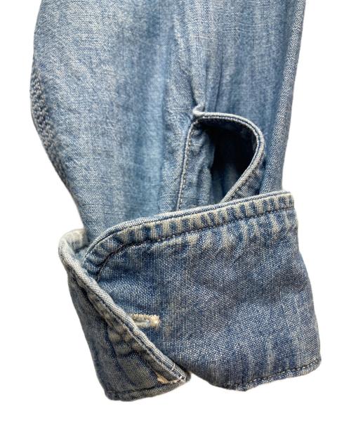 SUGAR CANE（シュガーケーン）SUGAR CANE (シュガーケーン) BLUE CHAMBRAY L/S WORK SHIRTS ブルー サイズ:SMALL 14-14 1/2の古着・服飾アイテム