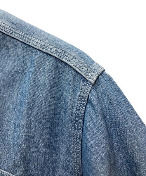 SUGAR CANE（シュガーケーン）SUGAR CANE (シュガーケーン) BLUE CHAMBRAY L/S WORK SHIRTS ブルー サイズ:SMALL 14-14 1/2の古着・服飾アイテム