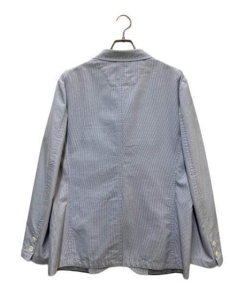 NEWYORKER（ニューヨーカー）NEWYORKER (ニューヨーカー) コードレーンサファリジャケット ブルー サイズ:Lの古着・服飾アイテム