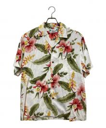 TWO PALMS（トゥーパームス）の古着「アロハシャツ」｜ホワイト×グリーン