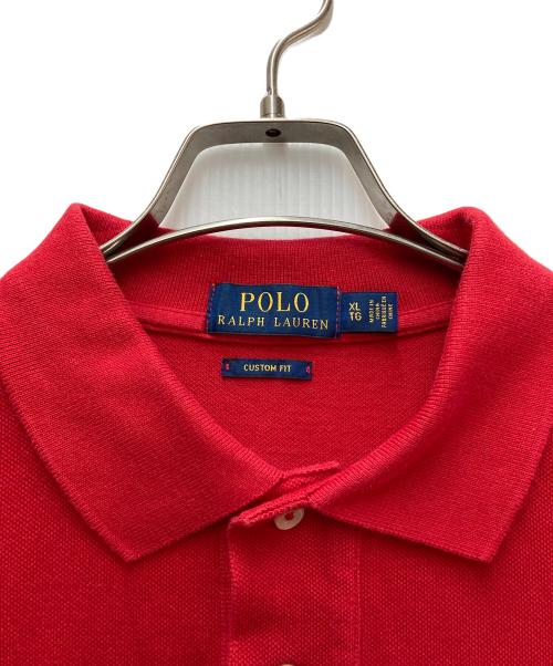 POLO RALPH LAUREN（ポロ・ラルフローレン）POLO RALPH LAUREN (ポロ・ラルフローレン) ポロベア刺繍ポロシャツ レッド サイズ:XLの古着・服飾アイテム