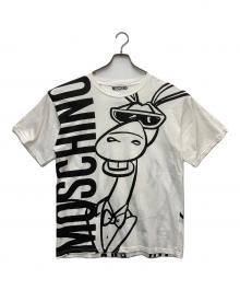 MOSCHINO（モスキーノ）の古着「Horse Print S/S T-Shirt　」｜ホワイト