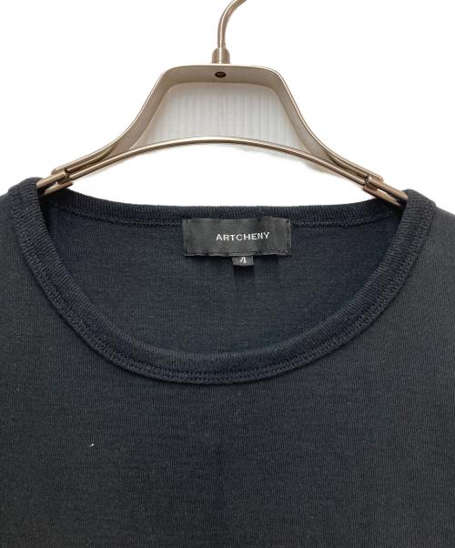ARTCHENY（アーケニー）ARTCHENY (アーケニー) EXAMPLE (エグザンプル) クルーネックプリントTシャツ ブラック サイズ:4の古着・服飾アイテム