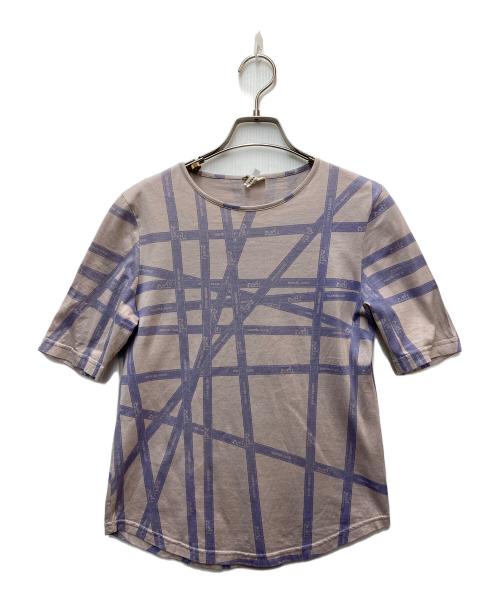 HERMES（エルメス）HERMES (エルメス) Tシャツ ボルデュッククロップド パープル サイズ:Mの古着・服飾アイテム