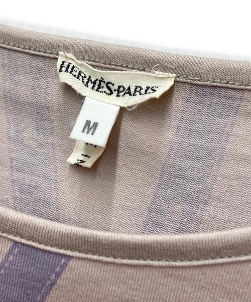 HERMES（エルメス）HERMES (エルメス) Tシャツ ボルデュッククロップド パープル サイズ:Mの古着・服飾アイテム