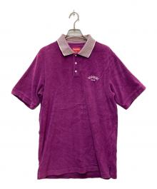 SUPREME（シュプリーム）の古着「STRIPED COLLAR TERRY POLO」｜パープル