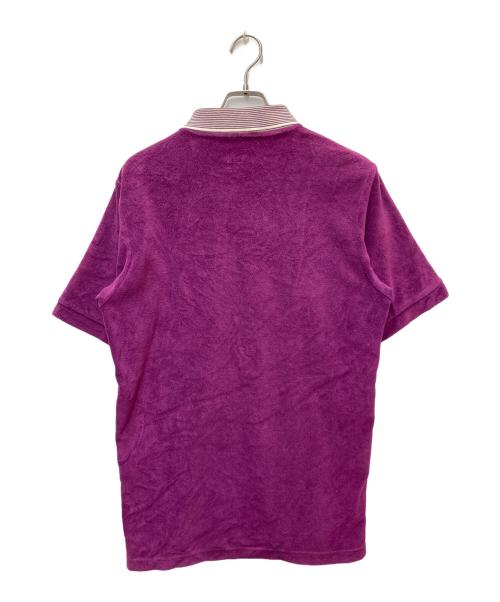 SUPREME（シュプリーム）SUPREME (シュプリーム) STRIPED COLLAR TERRY POLO パープル サイズ:Mの古着・服飾アイテム