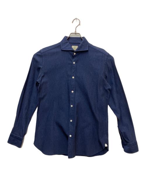 LUIGI BORRELLI（ルイジボレッリ）LUIGI BORRELLI (ルイジボレッリ) 長袖シャツ ネイビー サイズ:SIZE 42の古着・服飾アイテム