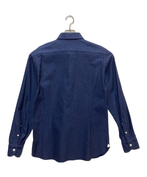 LUIGI BORRELLI（ルイジボレッリ）LUIGI BORRELLI (ルイジボレッリ) 長袖シャツ ネイビー サイズ:SIZE 42の古着・服飾アイテム