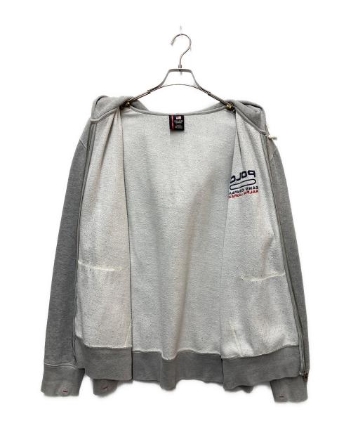 POLO JEANS CO.（ポロジーンズカンパニー）POLO JEANS CO. (ポロジーンズカンパニー) ロゴ刺繍ジップパーカー グレー サイズ:XLの古着・服飾アイテム