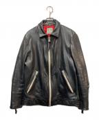 nano&coナノアンドコー）の古着「レザージャケット」｜ブラック