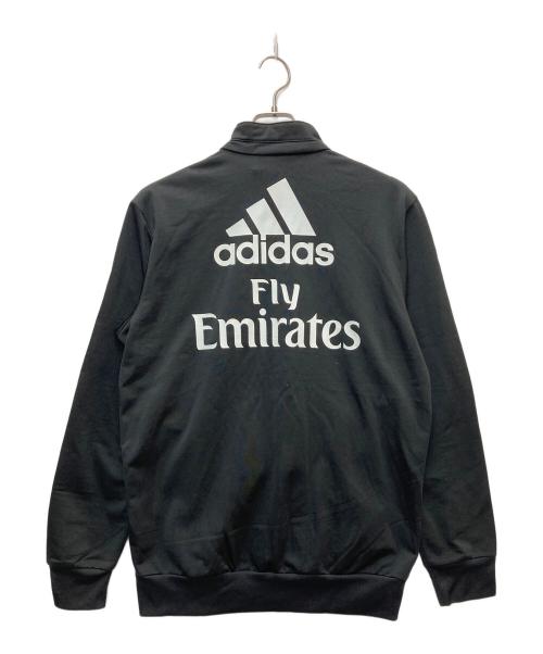 adidas（アディダス）adidas (アディダス) トラックジャケット ACミラン ブラック×ゴールド サイズ:Lの古着・服飾アイテム