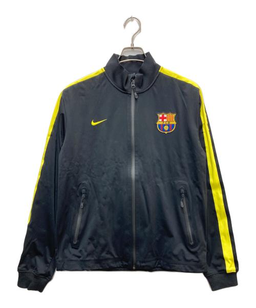 NIKE（ナイキ）NIKE (ナイキ) トラックジャケット FCバルセロナ ブラック×イエロー サイズ:Lの古着・服飾アイテム