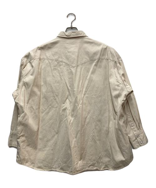 Wrangler（ラングラー）Wrangler (ラングラー) ウエスタンシャツ ベージュ サイズ:Mの古着・服飾アイテム