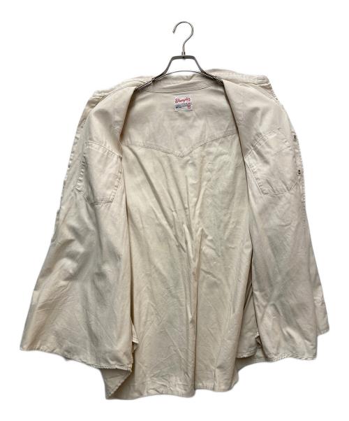 Wrangler（ラングラー）Wrangler (ラングラー) ウエスタンシャツ ベージュ サイズ:Mの古着・服飾アイテム