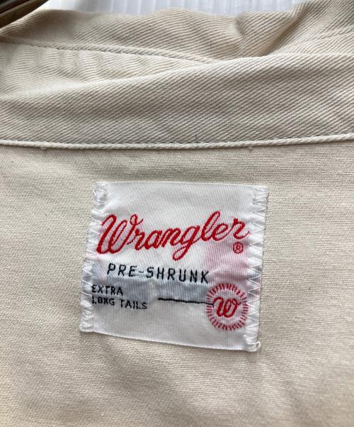 Wrangler（ラングラー）Wrangler (ラングラー) ウエスタンシャツ ベージュ サイズ:Mの古着・服飾アイテム