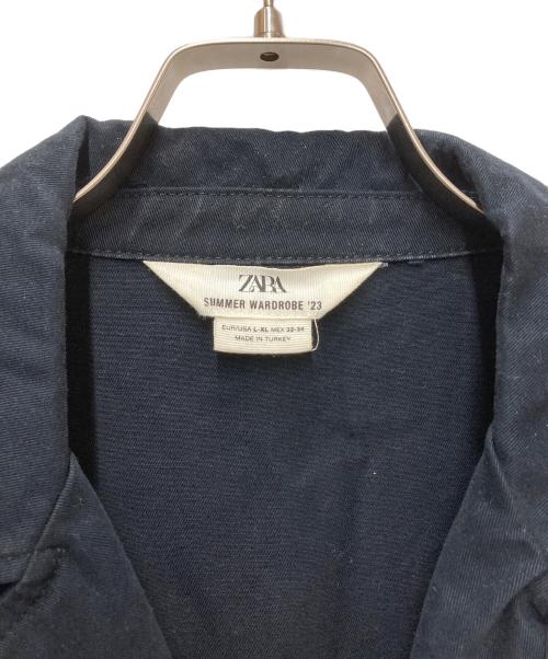 ZARA（ザラ）ZARA (ザラ) ジャンプスーツ ネイビー サイズ:Lの古着・服飾アイテム