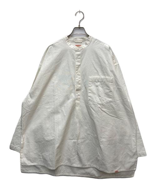 HINSON（ヒンソン）HINSON (ヒンソン) ロング丈プルオーバーシャツ アイボリー サイズ:Lの古着・服飾アイテム