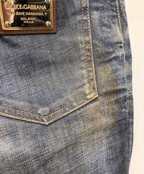 DOLCE & GABBANA（ドルチェ＆ガッバーナ）DOLCE & GABBANA (ドルチェ＆ガッバーナ) デニムパンツ インディゴ サイズ:44の古着・服飾アイテム