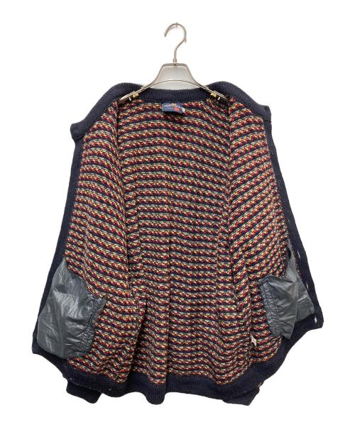 Skjaeveland（ノールウェー製）Skjaeveland (ノールウェー製) ノルディックカーディガン ネイビー サイズ:Mの古着・服飾アイテム