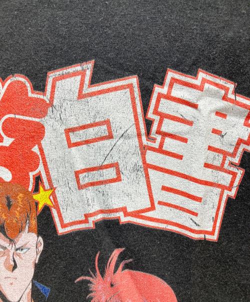 幽遊白書（ユウユウハクショ）幽遊白書 (ユウユウハクショ) アニメプリントTシャツ ブラック サイズ:Mの古着・服飾アイテム