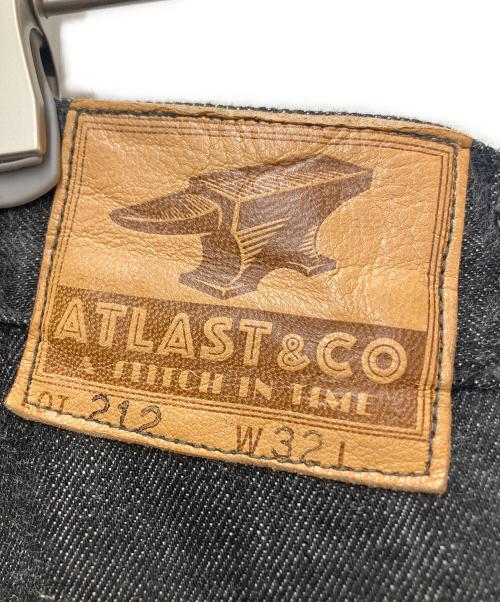 ATLAST & CO（アットラスト）ATLAST & CO (アットラスト) シンチバックリジットデニムパンツ ブラック サイズ:W32の古着・服飾アイテム