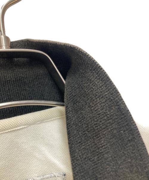 PINK PANTHER（ピンクパンサー）PINK PANTHER (ピンクパンサー) キャラクター刺繍ポロシャツ ホワイト×ブラック サイズ:2の古着・服飾アイテム