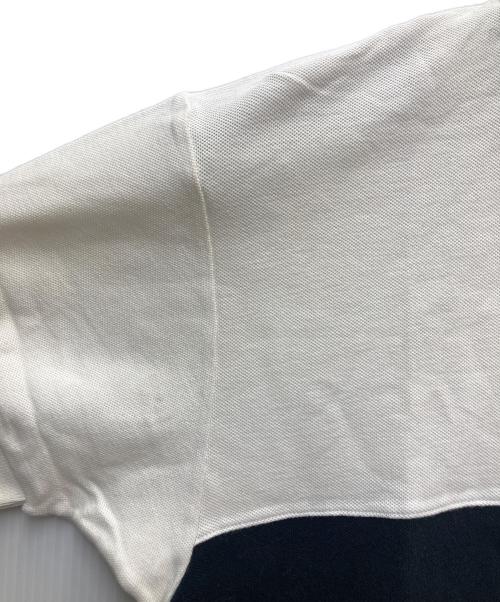 PINK PANTHER（ピンクパンサー）PINK PANTHER (ピンクパンサー) キャラクター刺繍ポロシャツ ホワイト×ブラック サイズ:2の古着・服飾アイテム