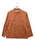 MARKAマーカ）の古着「OFFICER SHIRT」｜オレンジ