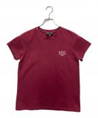 A.P.C.アーペーセー）の古着「ロゴ刺繍Tシャツ」｜レッド