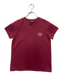 A.P.C.（アーペーセー）の古着「ロゴ刺繍Tシャツ」｜レッド