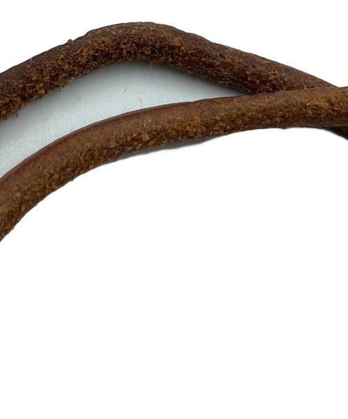 HERMES（エルメス）HERMES (エルメス) レザーチョーカー ジャンボ ブラウンの古着・服飾アイテム