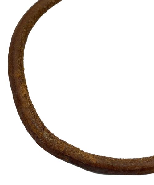 HERMES（エルメス）HERMES (エルメス) レザーチョーカー ジャンボ ブラウンの古着・服飾アイテム