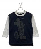 sherry's bestシェリーズベスト）の古着「ミッキーマウスプリントスウェット」｜ブラック×ホワイト