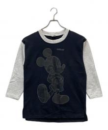 sherry's best（シェリーズベスト）の古着「ミッキーマウスプリントスウェット」｜ブラック×ホワイト