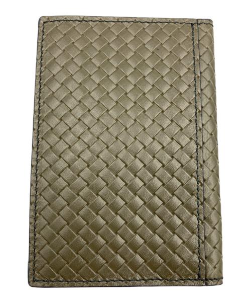 BOTTEGA VENETA（ボッテガベネタ）BOTTEGA VENETA (ボッテガベネタ) カードケース イントレチャート カーキの古着・服飾アイテム