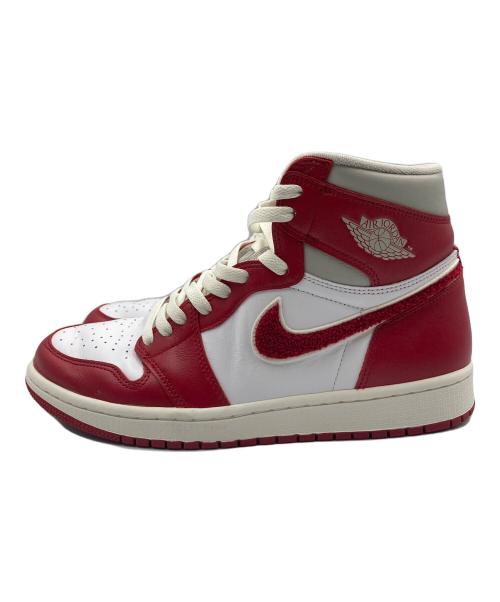 NIKE（ナイキ）NIKE (ナイキ) WMNS AIR JORDAN 1 RETRO HIGH OG レッド×ホワイト サイズ:US10.5の古着・服飾アイテム