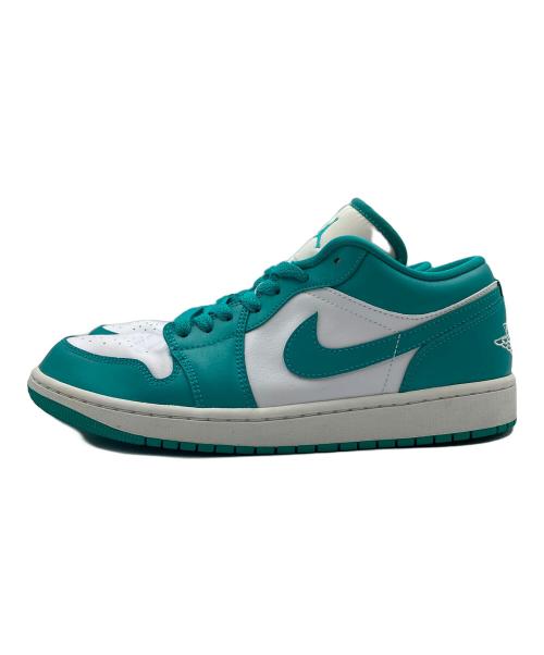 NIKE（ナイキ）NIKE (ナイキ) WMNS AIR JORDAN 1 LOW ターコイズ×ホワイト サイズ:US10.5の古着・服飾アイテム
