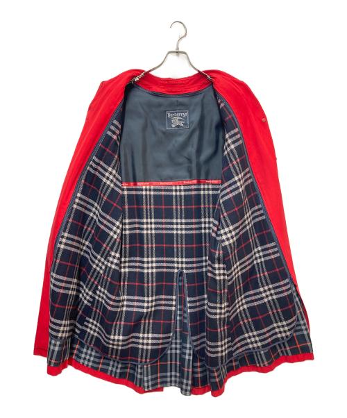 Burberry's（バーバリー）Burberry's (バーバリーズ) ライナー付ステンカラーコート レッド×ネイビー サイズ:9ARの古着・服飾アイテム