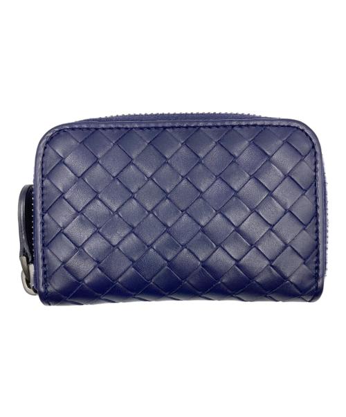BOTTEGA VENETA（ボッテガベネタ）BOTTEGA VENETA (ボッテガベネタ) ジップコインケース イントレチャート ネイビーの古着・服飾アイテム