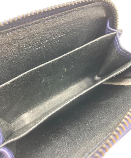 BOTTEGA VENETA（ボッテガベネタ）BOTTEGA VENETA (ボッテガベネタ) ジップコインケース イントレチャート ネイビーの古着・服飾アイテム