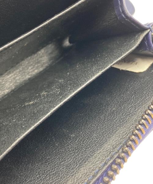 BOTTEGA VENETA（ボッテガベネタ）BOTTEGA VENETA (ボッテガベネタ) ジップコインケース イントレチャート ネイビーの古着・服飾アイテム