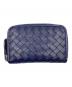 BOTTEGA VENETA（ボッテガベネタ）の古着「ジップコインケース イントレチャート」｜ネイビー