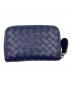 BOTTEGA VENETA (ボッテガベネタ) ジップコインケース イントレチャート ネイビー：18000円