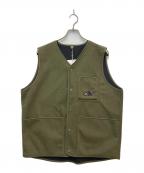 NEW BALANCEニューバランス）の古着「3レイヤークラシックフリースベスト」｜カーキ