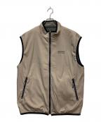 GRAMICCIグラミチ）の古着「リバーシブルジップベスト」｜ベージュ×グレー