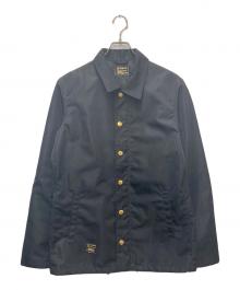 VANSON（バンソン）の古着「LEON別注コーチジャケット」｜ブラック