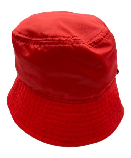 CVTVLIST（カタリスト）CVTVLIST (カタリスト) NYLON BUCKET HAT レッド サイズ:Fの古着・服飾アイテム