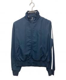 LAUREN ACTIVE（ローレンアクティブ）の古着「スタンドカラージャケット」｜ネイビー