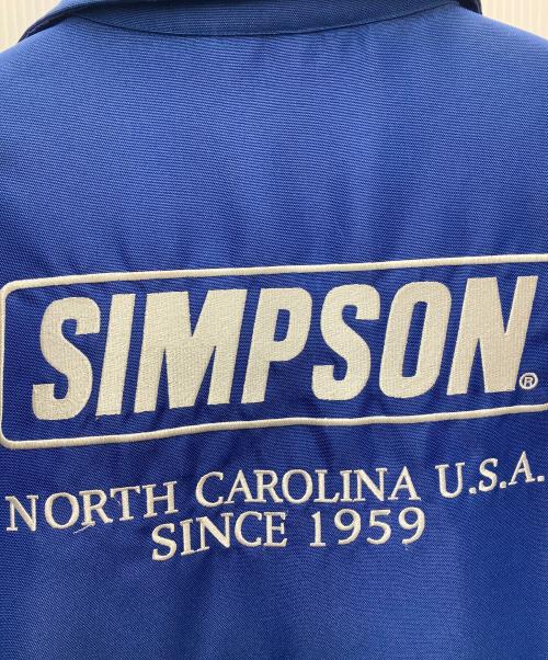 SIMPSON（シンプソン）SIMPSON (シンプソン) 中綿ジャケット ブルー サイズ:Lの古着・服飾アイテム